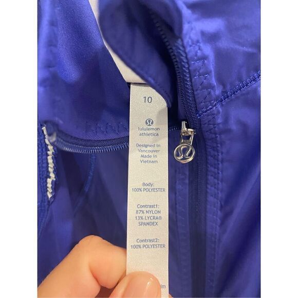 Lululemon Run: Nothin' But Run Jacket Pigment Blue size 10 - Picture 7 of 9